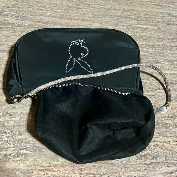 Playboy bunny handbag with rhinestone bunny and strap - Picture 9 of 16